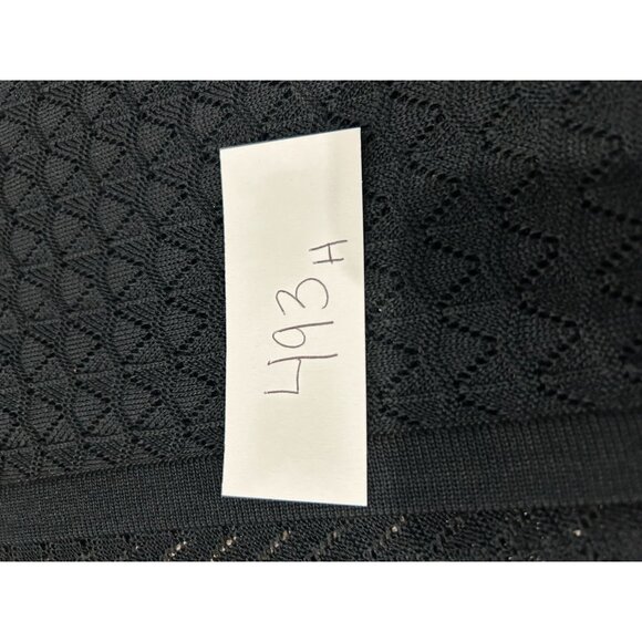 Plein Air Black Open Front Long Cardigan Sweater Sz XL - Picture 8 of 8